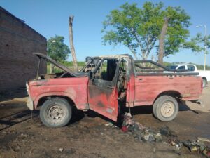camioneta chocada
