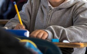 Alumno en una escuela