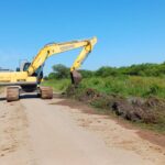 El municipio de Castelli avanza con obras para evitar anegamientos en Chacra 91